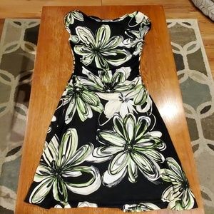 Black flowery dress